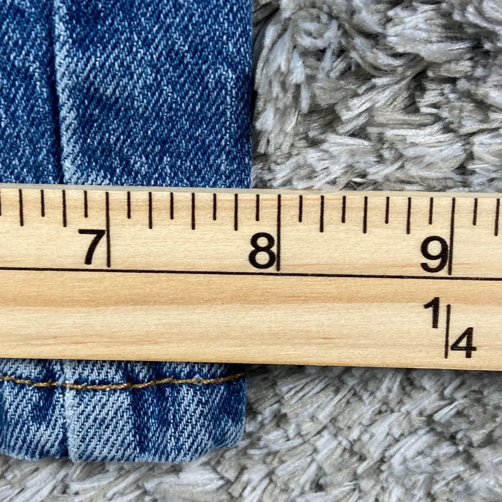 Levis 505 Jeans Mens 36x30 Blue Denim Regular Straight Leg Pant Casual Stretch